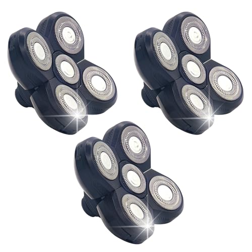 3 Pack Replacement Blades for Freebird Head Shaver | 5-Blade Refills