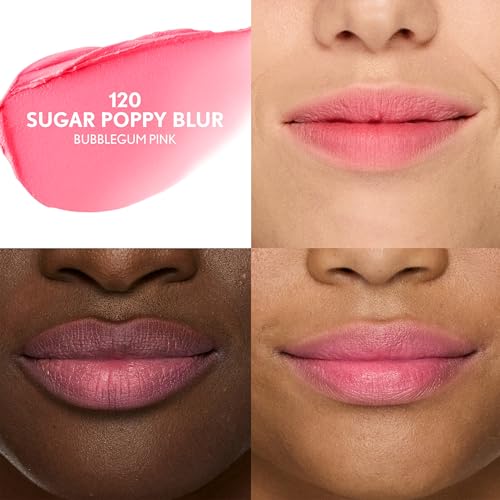 COVERGIRL Clean Fresh Yummy Blur Lipstick 120 Sugar Poppy Pink - Vegan Matte Lip Color