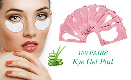 Voncasen 100 Pairs Under Eye Gel Pads for Eyelash Extensions & Skin Care