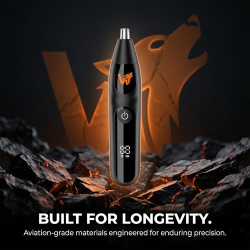 Nose Hair Trimmer for Men & Women ? Powerful 8000 RPM Motor, Wet/Dry Use, Electric Nose & Ear Hair Clipper with Travel Lock, USB Rechargeable, Portable Grooming Tool