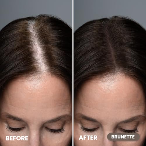 Prime Prometics Instant Coverage Hairline Powder for Mature Women ? Covers Grays, Roots & Thinning Areas ? Water & Sweat-Resistant ? Natural, Fuller-Looking Hairline (Brunette)