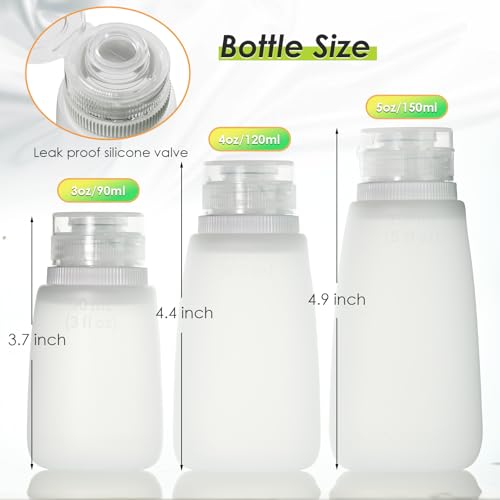 Leak-Proof Silicone Squeeze Bottles for Sauces - 4 Pack (4 oz)