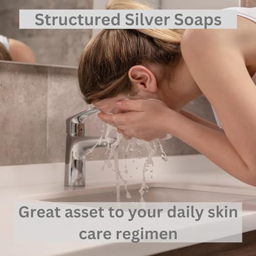 Ameo Life Unscented Colloidal Silver Soap Bar 4oz - Gentle Cleanser