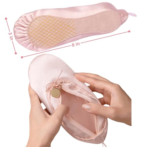 CECKQUE Ballet Pointe Shoe Makeup Bag P-Set for Girls Dance Recital Gift