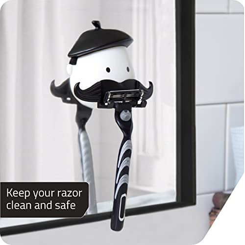 PELEG Design Mr. Razor Suction Cup Razor Holder for Shower and Bathroom