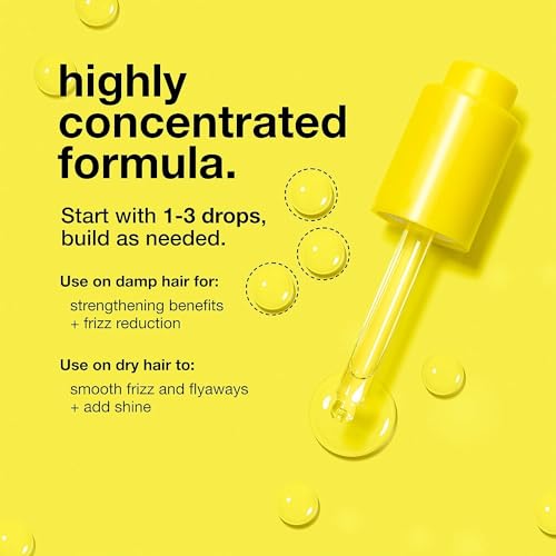 K18 Molecular Repair Hair Oil - Strengthening Peptide Damaged Hair Treatment Oil - 24-Hour Frizz Control + Heat Protectant - Helps Reduce Split Ends + Boost Shine (1 Fl oz)
