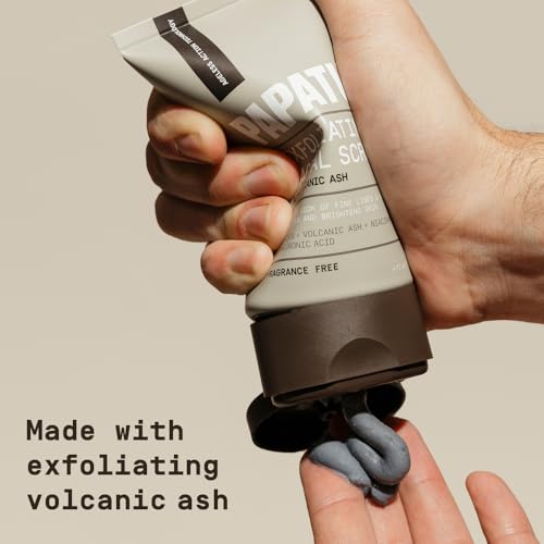 PAPATUI Men's Exfoliating Face Scrub with Volcanic Ash - 4 oz