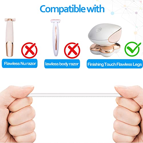 ATUOE Replacement USB Charging Cable for Flawless Legs Shaver - 3.3ft, 2 Pack
