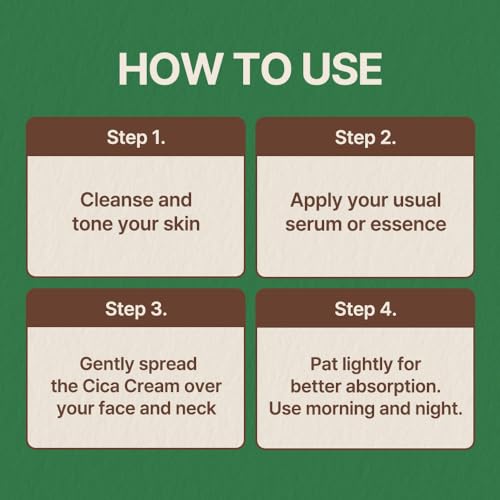 Nutseline Cica Calming Cream - 60ml Moisturizing Soothing Balm