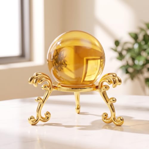 10 Gold Sphere Display Stands for Crystal Balls | Durable Alloy Holders