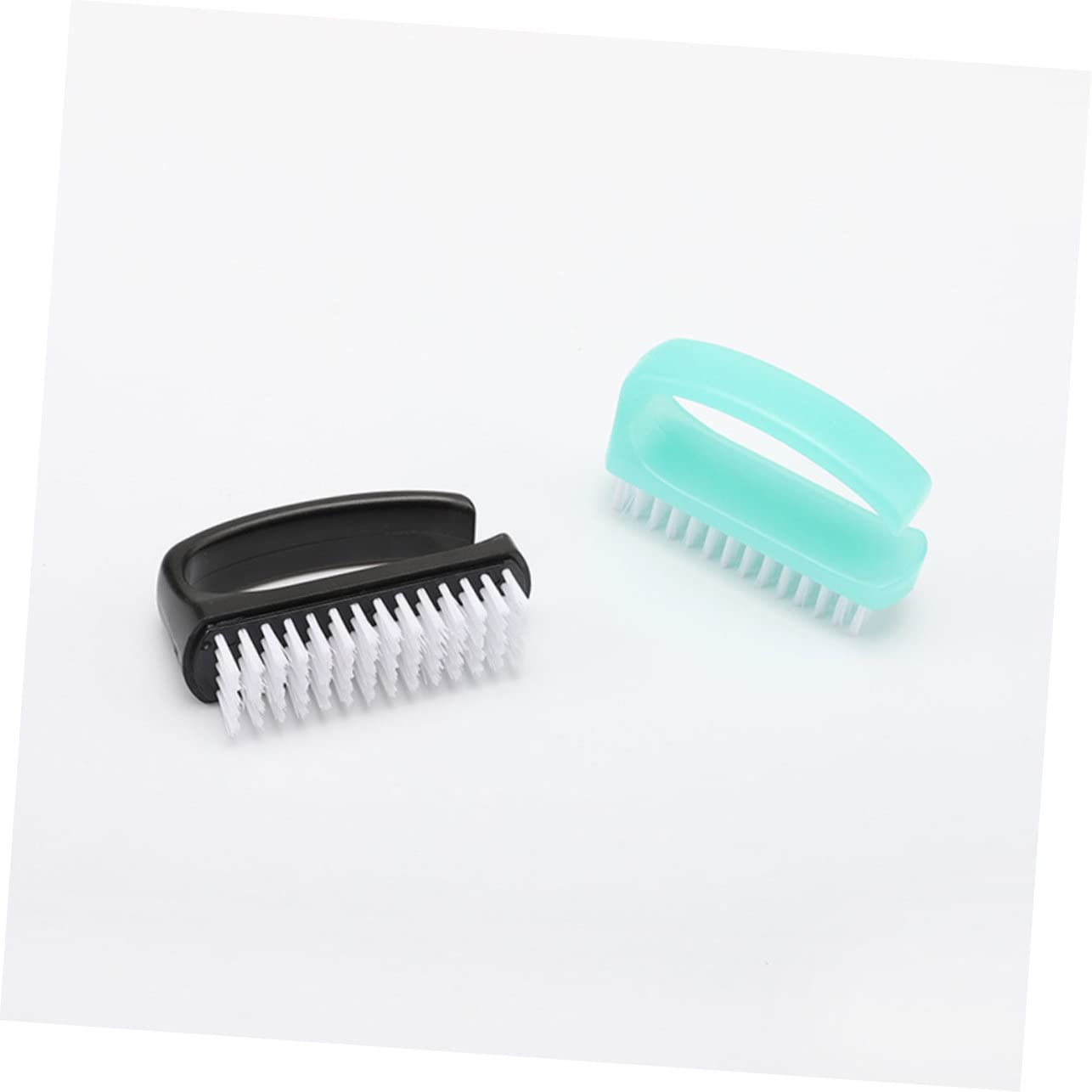 FRCOLOR 4Pcs Nail Cleaning Brush Durable Fingernail Brush for Manicure Dust Removal Soft Bristles for Gentle Nail Care Selection Essential Random Color