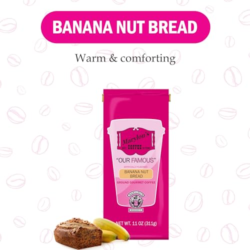 Marylou's Banana Nut Bread Flavored Ground Coffee - 11 oz