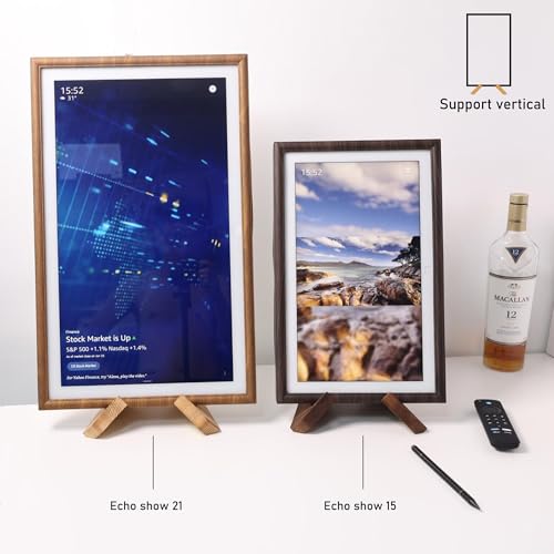 Wooden Tablet Stand for Show 15 & 21 | Cookbook Holder Display