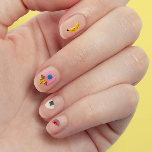 Yummy Nail Art Stickers - Waterproof Durable Fun Creative Designs for Kids & Teens