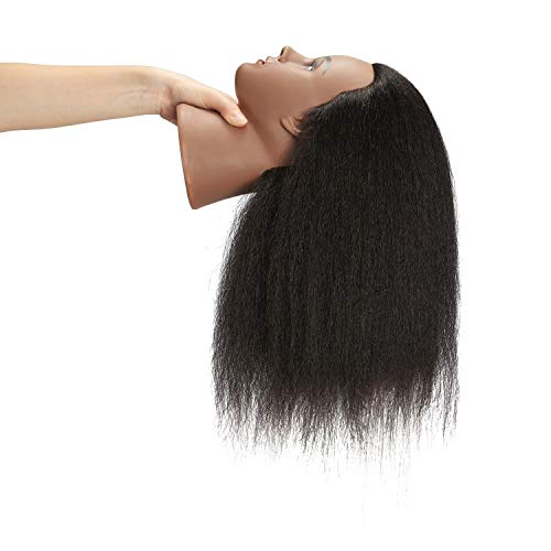 HAIRGINKGO 92022B0214 14-16" Real Hair Mannequin Head for Cosmetology