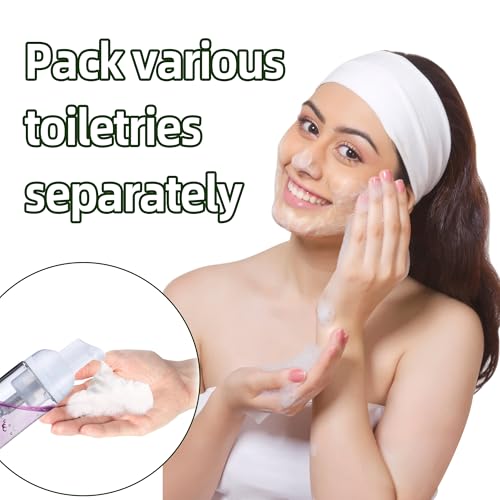 30 ml Travel Foaming Pump Bottles, 24pcs Clear Refillable Foam Dispenser for Soap & Face Wash