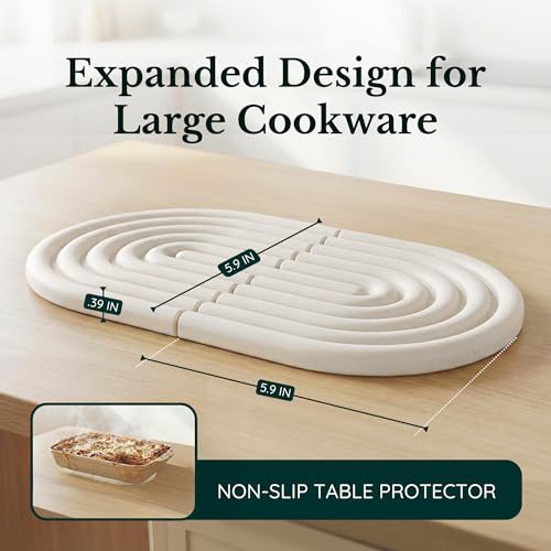 Heat-Resistant Silicone Trivets for Hot Dishes - Set of 2