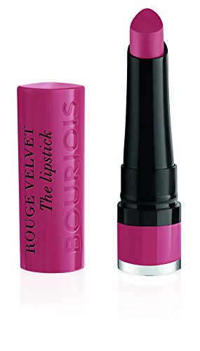 Bourjois Paris Rouge Velvet Lipstick 2.4g - Hyppink Chic, Long-Lasting Matte Lip Color