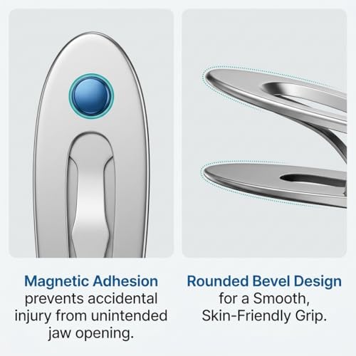 Groiha Wide Jaw Nail Clippers for Thick Nails - Ergonomic Heavy Duty Design