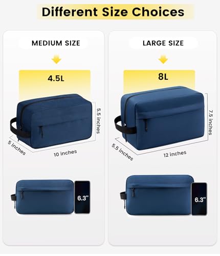 Vorspack Water Resistant Toiletry Bag for Travel - Large Capacity Organizer