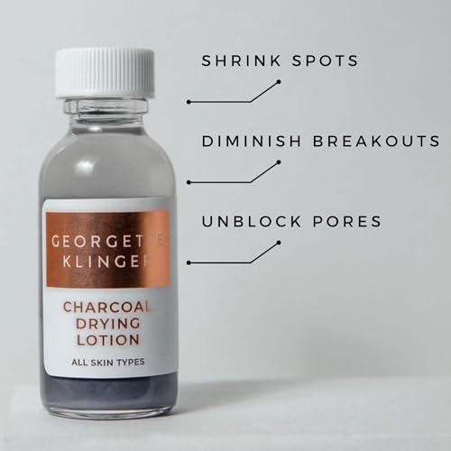 Georgette Klinger Charcoal Drying Lotion - Overnight Blemish Spot Care with Salicylic Acid, 1 oz