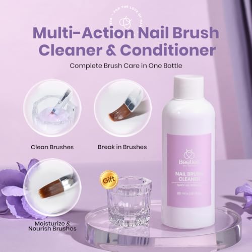 Beetles Nail Art Brush Cleaner & Conditioner - 85ml