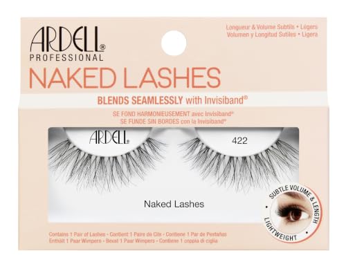 Ardell Naked Lashes 420 – Lightweight Natural Strip Eyelashes, 4 Pairs