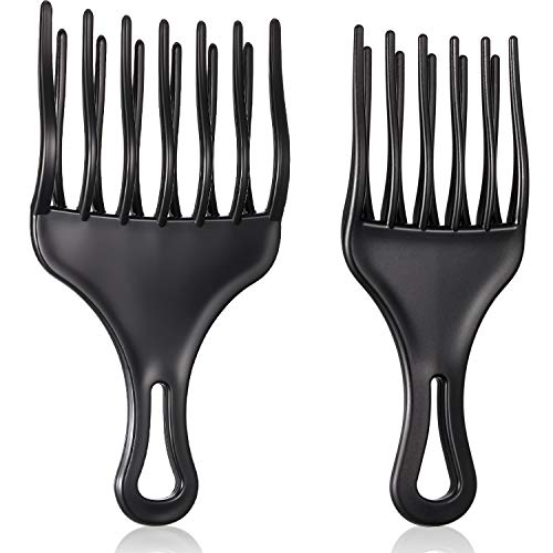 2-Pack Afro Pick Comb for Curly & Afro Hair - Detangling & Volume Styling