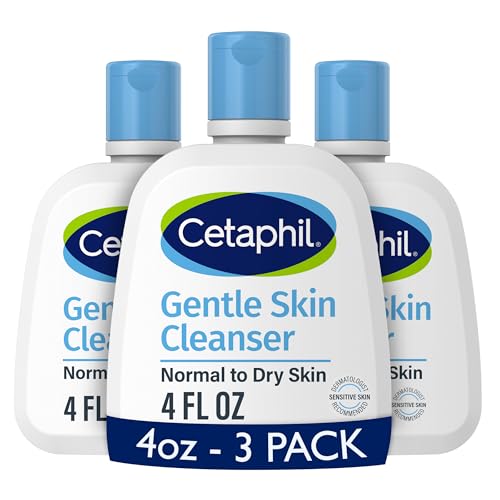Cetaphil Gentle Skin Cleanser for Sensitive Skin, 4 fl oz (3 ct)