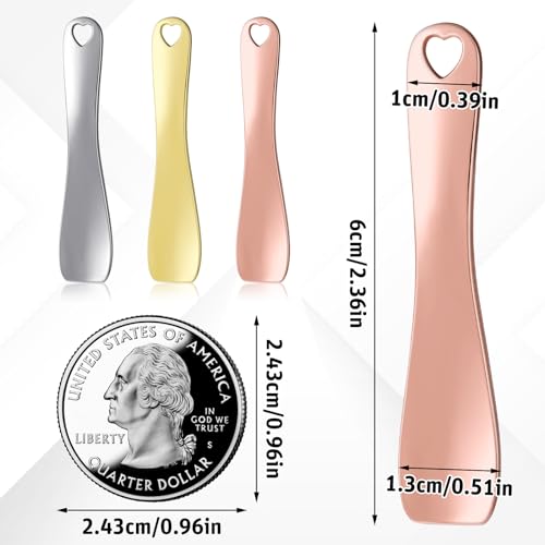 Mini Metal Cosmetic Lotion Spatula Pack for Face Mask & Cream Application