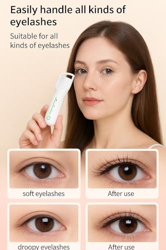 Rechargeable Heated Eyelash Curler – Portable Quick-Heating Tool for All Lash Types