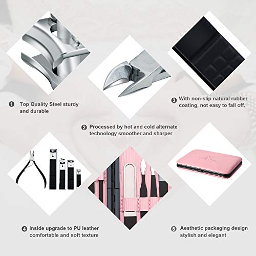 Keiby Citom 18-Piece Stainless Steel Professional Manicure Pedicure Kit