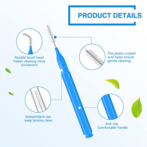 200 Pcs Interdental Brushes for Braces Dental Floss Picks Soft Tooth Cleaning Tools