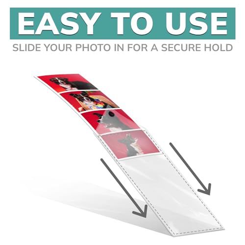 Personalized Vinyl Photo Booth Sleeves for Shutterbooth Photos - 50-Pack
