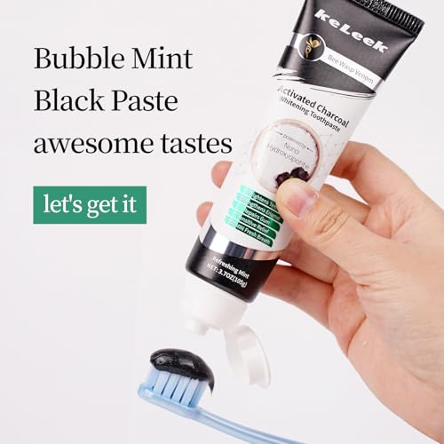 KeLeek Activated Charcoal Hydroxyapatite Toothpaste for Sensitive Teeth