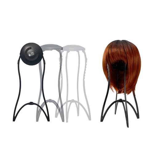 Red by Kiss Collapsible 17” Travel Wig Stand with Nonslip Grip – Single Pack