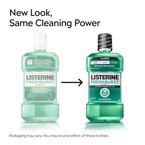 Listerine Freshburst Antiseptic Mouthwash - Spearmint, 33.8 fl. oz (2-Pack)