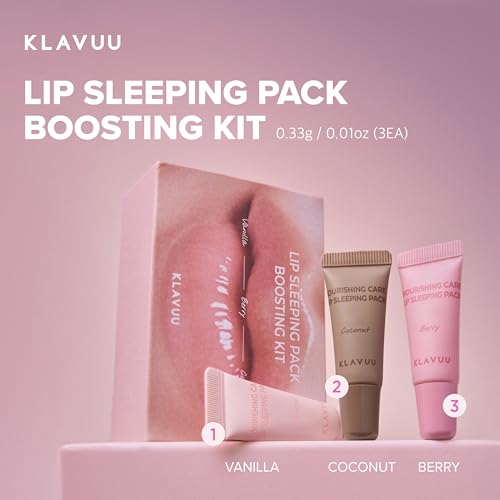 KLAVUU Lip Sleeping Mask & Daily Balm Kit - Deep Hydrating Lip Care Set