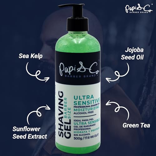 PAPI & CO. Shaving Gel for Ultra Sensitive Skin - 17.6 Oz