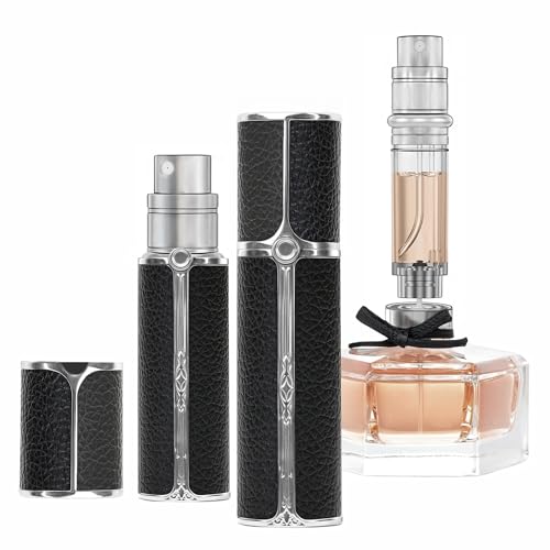 muilsae Leather Refillable Perfume Atomizer 5ml - BKS Compact Travel Bottle