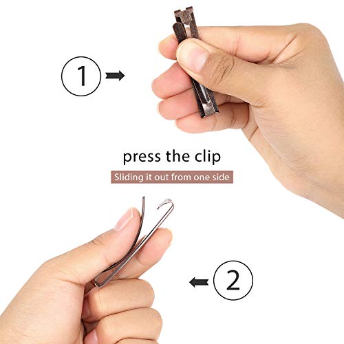 Hotop 30pcs No-Slip Hair Barrettes - Black, Brown, Silver Clips