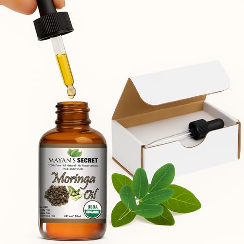 Mayan's Secret Organic Moringa Seed Oil – 100% Pure Cold-Pressed Face & Hair Oil