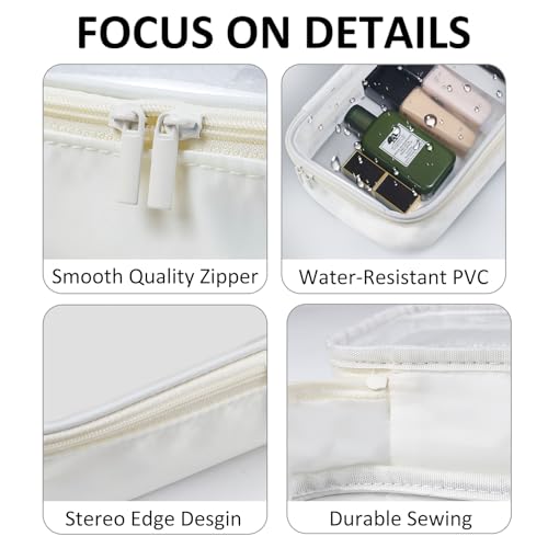 Moyad TSA Approved Clear Toiletry Bag - Quart Size Travel Liquids Pouch