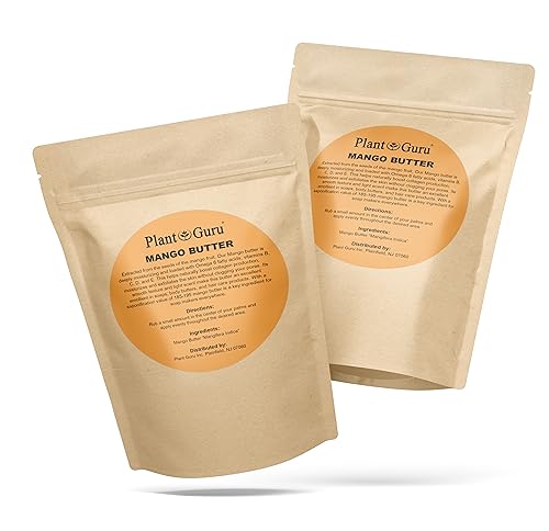 Plant Guru Raw Mango Butter - 1 lb. Natural Body & Hair Moisturizer