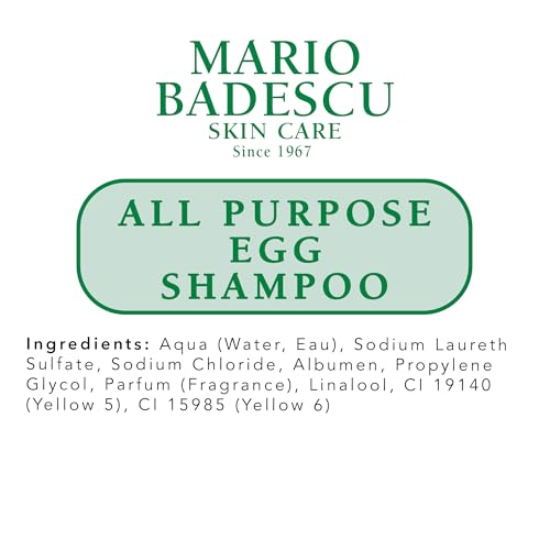 Mario Badescu All Purpose Egg Shampoo 16 Fl Oz - Nourishing Hair & Body Wash