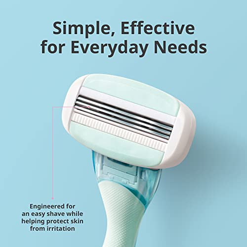DORCO EVE 3 Razor Blade Refills - 8 Pack with Moisturizing Aloe Bar