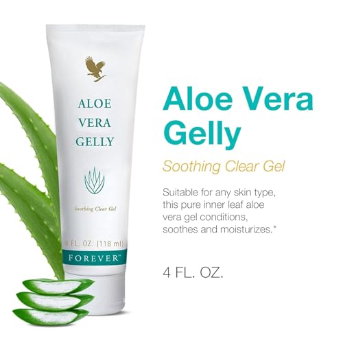 Aloe Vera Gelly 4 fl oz - Soothing & Moisturizing Gel for Skin