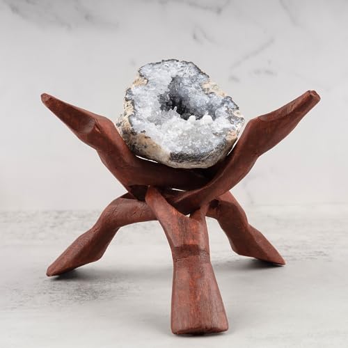Extra Large 8" Wooden Tripod Stand for Crystals & Decor