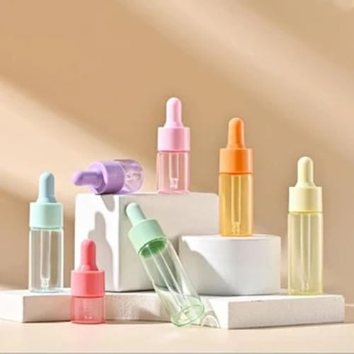 7PCS Mini 10ml Clear Glass Dropper Bottles for Essential Oils