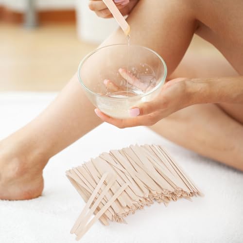 1000pcs Wooden Small Wax Sticks,Eyebrow Wax Sticks for Eyebrow Hair Remover£¬Small Popsicle Sticks£¬Wooden Sticks for Crafts